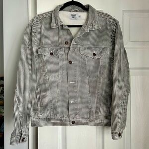 Princess Polly Houndstooth Denim Jacket
